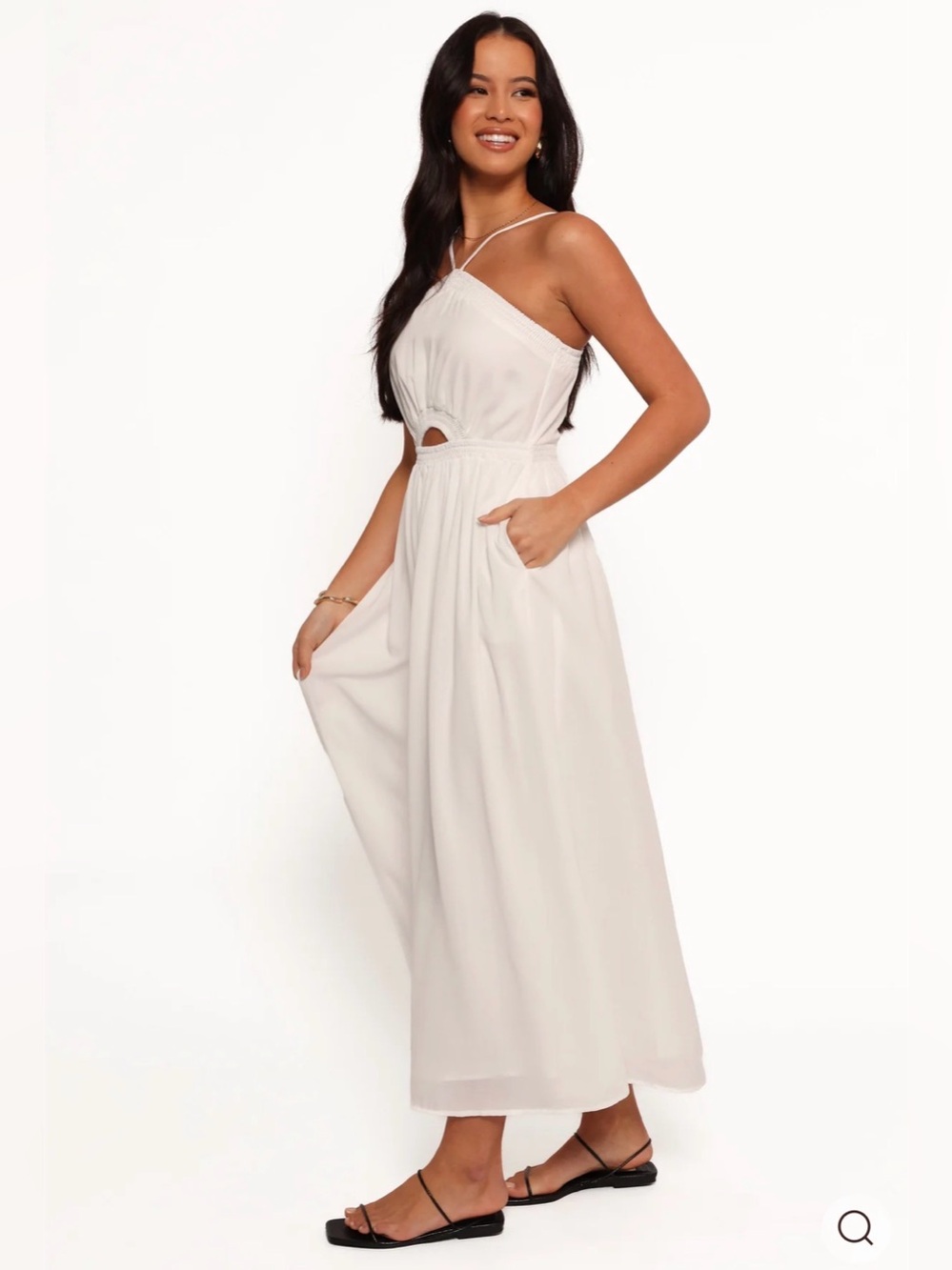 NWT- Petal & Pup Madi Maxi Dress, White, size Medium - Picture 3 of 13